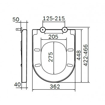 Крышка-сиденье для унитаза AM.PM Spirit 2.0 wrap-over C707855WH
