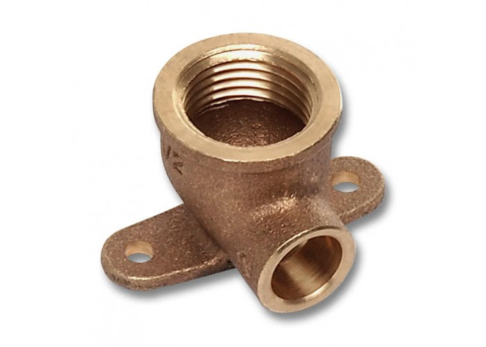 Водорозетка Sanha 4472g настенная, с 2 точками крепежа, бронза, 22x1/2