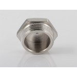 Пробка резьбовая VALTEC 1/2 наружная резьба, никелированная латунь