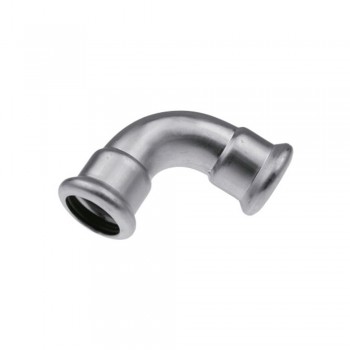 Отвод KAN-therm пресс INOX нерж. двухраструбный 90 35х35