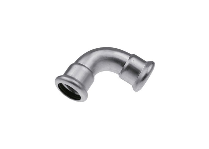 Отвод KAN-therm пресс INOX нерж. двухраструбный 90 35х35