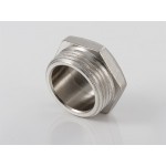 Пробка резьбовая VALTEC 1/2 наружная резьба, никелированная латунь