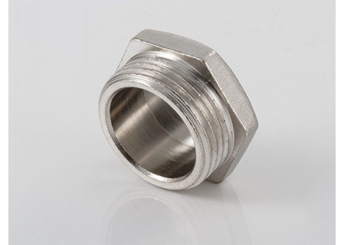 Пробка резьбовая VALTEC 1/2 наружная резьба, никелированная латунь