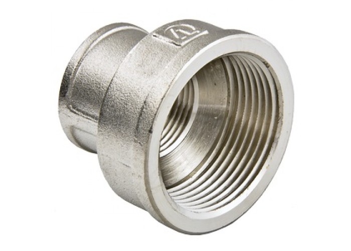 Муфта переходная VALTEC 1/2 х 3/8 внутренняя, никелированная латунь