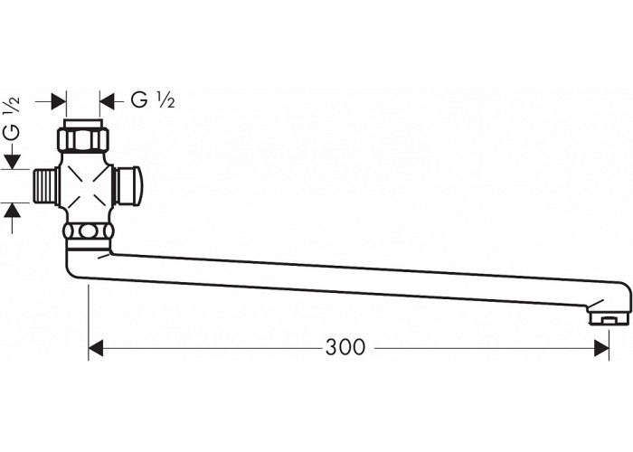 Излив поворотный Hansgrohe 300 мм 14495000
