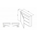 Зеркальный шкаф AM.PM Sensation M30MCR0801NF 80 см, орех
