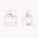 Канализационная установка SFA SANISPEED