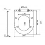 Крышка-сиденье AM.PM Inspire C507854WH