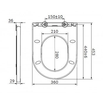 Крышка-сиденье AM.PM Inspire C507854WH