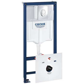 Система инсталляции для унитазов Grohe Rapid SL 38750001 4 в 1 с кнопкой смыва
