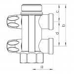 Коллектор Rehau распределительный G1 2 отвода G 3/4