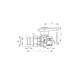 Кран дисковый RB (Rubinetterie Bresciane) EUROFLY 600301 1 НВ