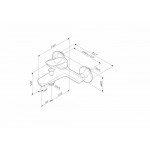 Смеситель для ванны с душем AM.PM Sunny F85C10000, хром
