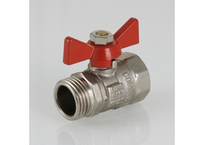 Кран шаровой VALTEC Compact 1/2 ВН, бабочка
