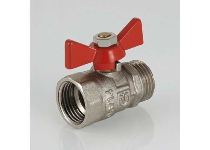Кран шаровой VALTEC Compact 1/2 ВН, бабочка