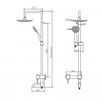 Душевая колонна Dorff Logic D0703000SS