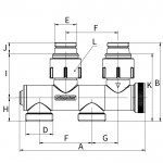 Узел нижнего подключения Flamco FE1 c функцией отсечки, слива и заполнения Узел нижнего подключения Flamco FE1 c функцией отсечки, слива и заполнения