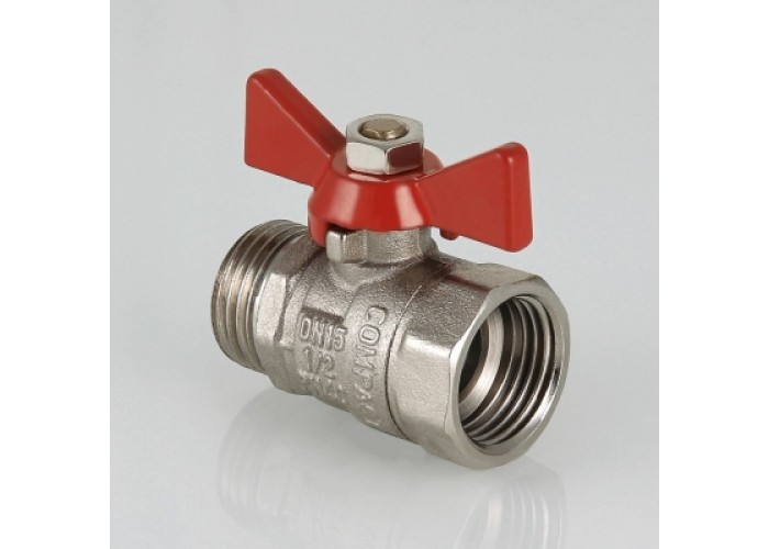 Кран шаровой VALTEC Compact 1/2 ВН, бабочка