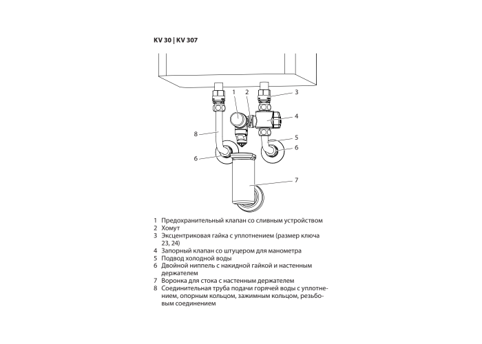 Группа безопасности Stiebel Eltron KV 30