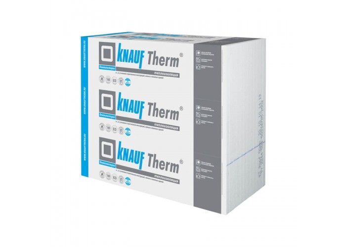 Пенополистирол Knauf Therm Дача, 1200х1000х50 мм (1шт/1,2 м2), для стен, лоджии и балкона