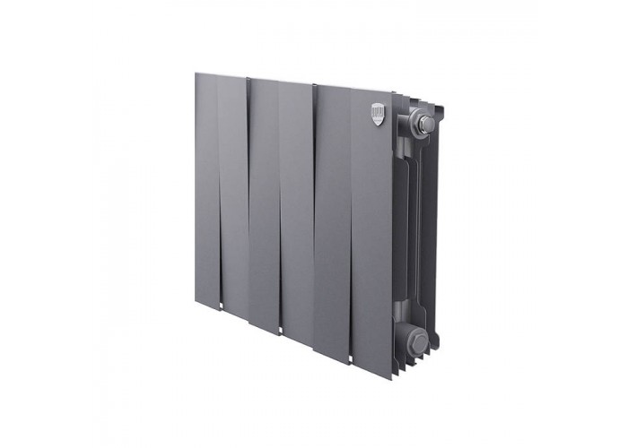 Биметаллический секционный радиатор отопления Royal Thermo PianoForte Silver Satin 300 / 1 секция