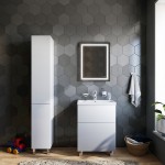 Зеркало настенное AM.PM Gem с LED-подсветкой по периметру, 55 см