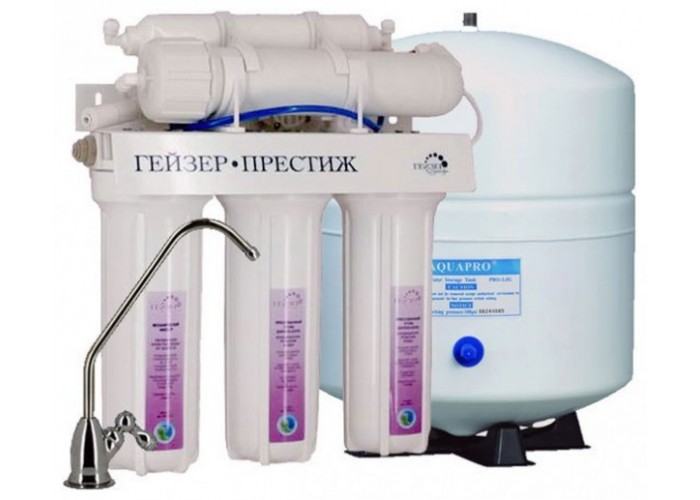 Система обратного осмоса Гейзер Престиж бак 7,6 л 20010