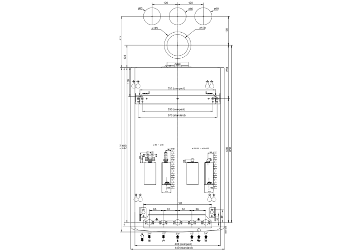 Настенный газовый двухконтурный котел отопления Chaffoteaux PIGMA ULTRA 25 CF