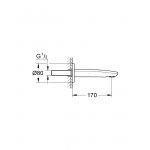 Излив для ванны Grohe Eurostyle Cosmopolitan 13276002