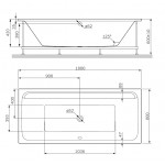 Каркас для ванны AM.PM Inspire 2.0 W52A-180-080W-R 180x80 см