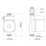 Циркуляционный насос Aquario AC 159-160A