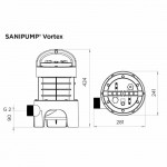 Фекальный насос SFA погружной, с измельчителем, SANIPUMP