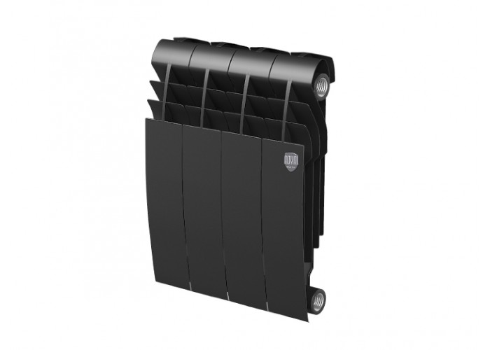 Биметаллический секционный радиатор отопления Royal Thermo Biliner 350 / Noire Sable / 4 секции