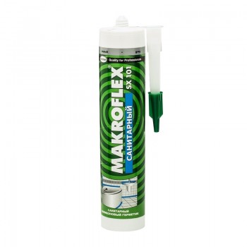 Герметик Makroflex SX101 силиконовый санитарный белый (0,29л) 2005222/2370831