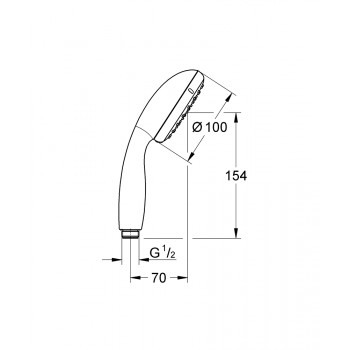 Душевая лейка Grohe New Tempesta 27597001