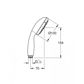Душевая лейка Grohe New Tempesta 27923001