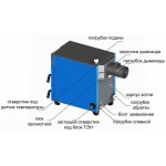 Твердотопливный напольный котел отопления, одноконтурный ZOTA MASTER-14 (без плиты)