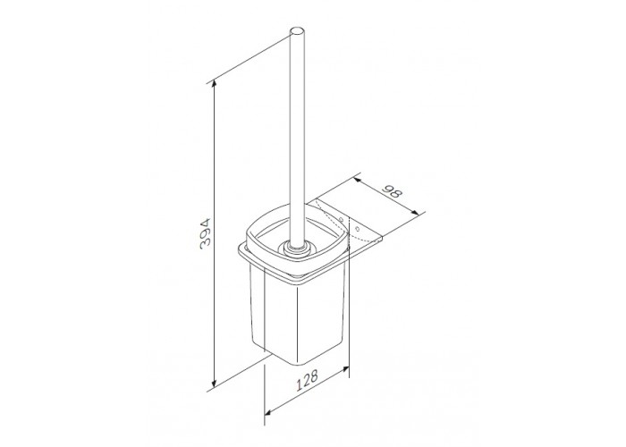 Стойка с туалетной щеткой AM.PM Inspire 2.0 A50A33400