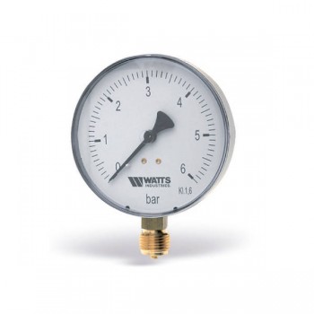 Манометр Watts F+R250 100/6, радиальный