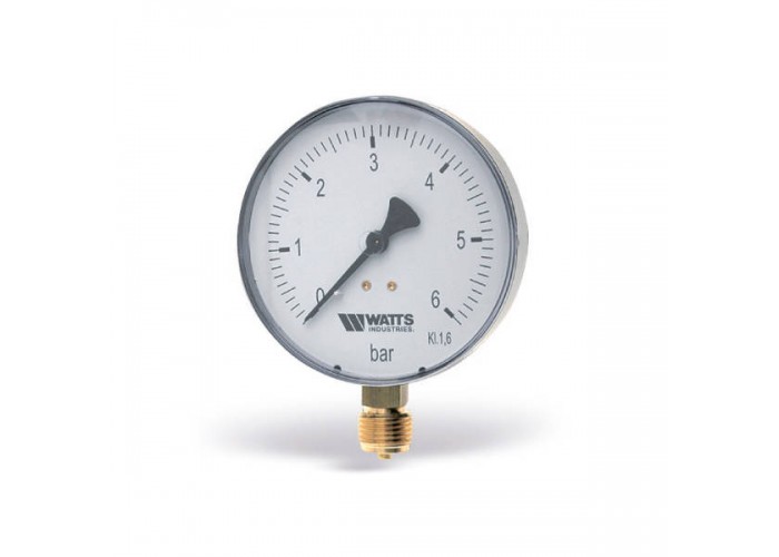 Манометр Watts F+R250 100/6, радиальный