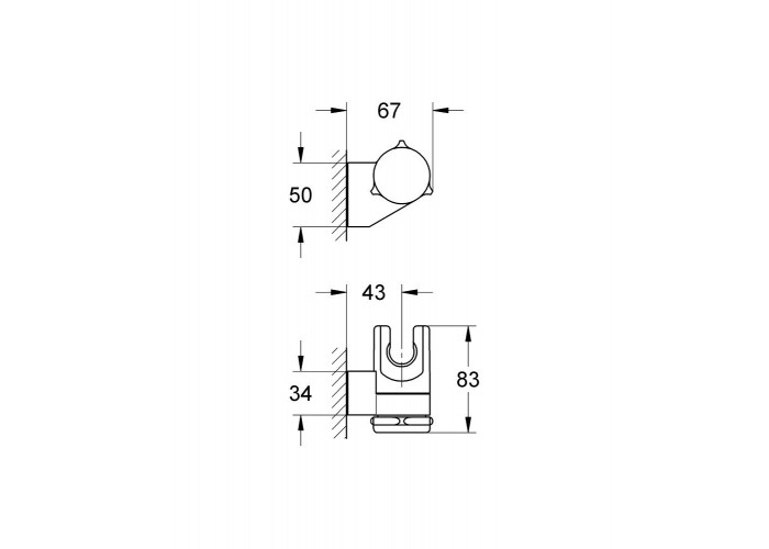 Держатель для душевой лейки Grohe Relexa 28623000