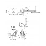Встраиваемая душевая система Grohe SmartControl 34712000