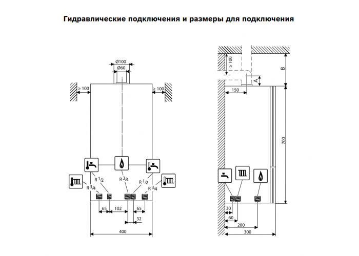 Настенный газовый двухконтурный котёл Buderus Logamax U072-12K