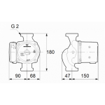 Циркуляционный насос Grundfos UPS 32-100