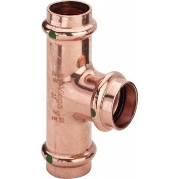 Тройник медный Viega Profipress с SC-Contur d=22 (арт. 292 027)