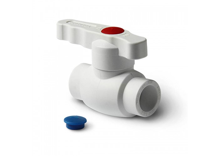 Кран шаровой полипропиленовый PRO AQUA PP-R Standard белый (25), арт.PA44010