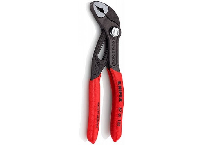 Переставные клещи KNIPEX COBRA , 32 мм (1 1/4 ), под ключ 30 мм, 150 мм, серые, 1К ручки
