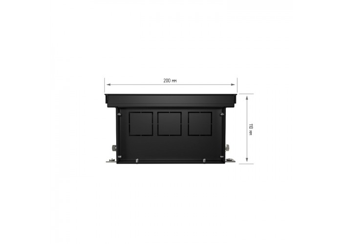 Внутрипольный конвектор с естественной конвекцией Royal Thermo 110/200/2000-DG-U-DB