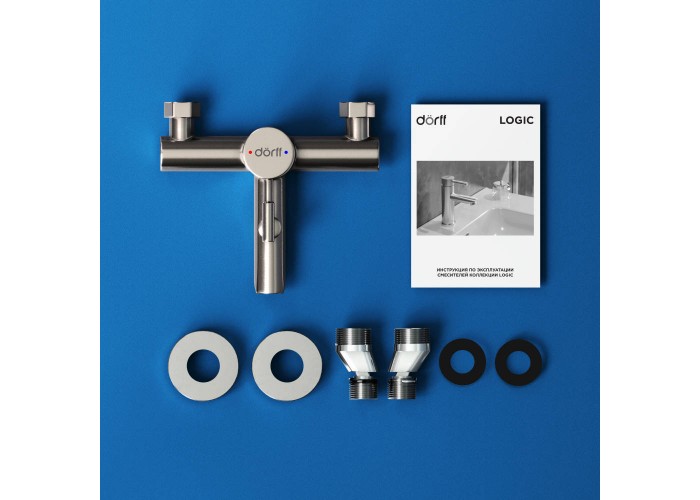 Смеситель для ванны с душем Dorff Logic SS D3010000SS Смеситель для ванны с душем Dorff Logic SS D3010000SS