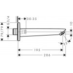 Излив для ванны Hansgrohe Logis 71410000
